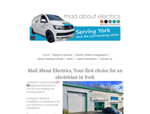 Tablet Screenshot of madaboutelectrics.com